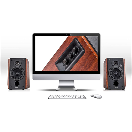 Edifier Active Bluetooth Bookshelf Speakers R1700BTS Brown