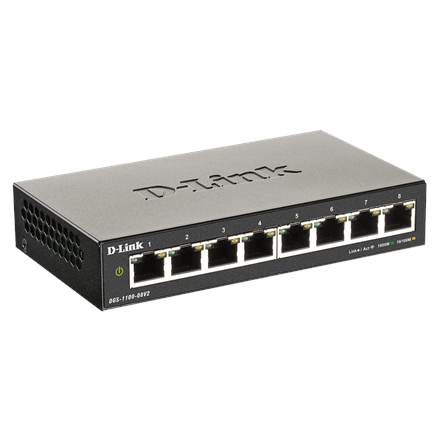 D-Link Smart Gigabit Ethernet Switch DGS-110-08V2 Managed
