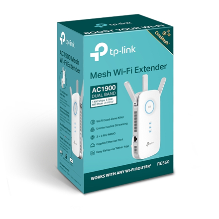 TP-LINK AC1900 Wi-Fi Range Extender RE550 802.11ac