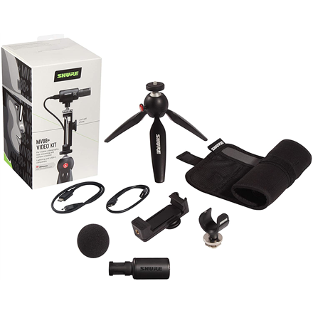 Shure Microphone and Video kit MV88+DIG-VIDKIT Black