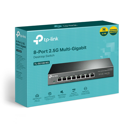 TP-LINK 8-Port 2.5G Desktop Switch TL-SG108-M2 Unmanaged