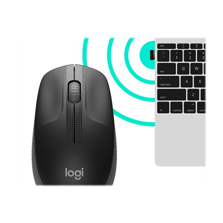 Logitech Full size Mouse M190 	Wireless