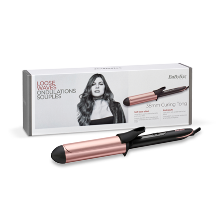 BABYLISS | Curling iron | C453E | Ceramic heating system | Barrel diameter 38 mm | Temperature (min)
