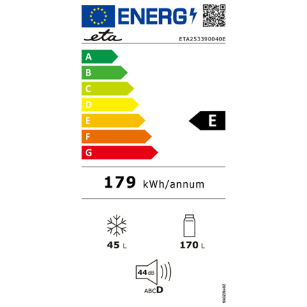 ETA | Refrigerator | ETA253390040E Storio retro | Energy efficiency class E | Free standing | Double