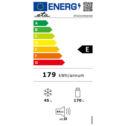 ETA | Refrigerator | ETA253490030E Storio retro | Energy efficiency class E | Free standing | Double