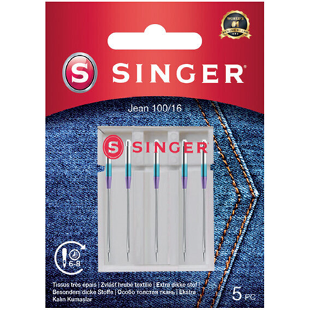 Singer Denim Needle 100/16 5PK