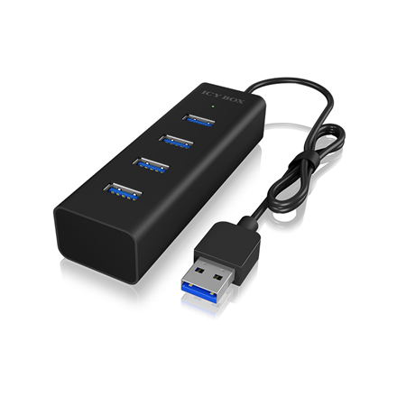 Raidsonic 4 port USB 3.0 hub IB-HUB1409-U3 Black