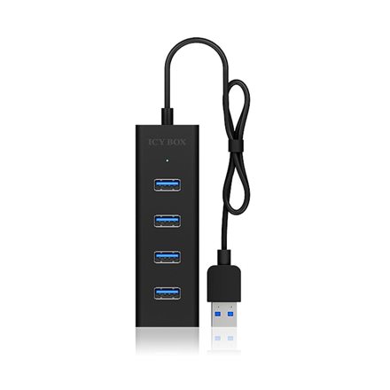 Raidsonic 4 port USB 3.0 hub IB-HUB1409-U3 Black