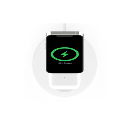 Belkin Pro MagSafe 2in1 Wireless Charging Stand + AC Power Adapter  BOOST CHARGE White