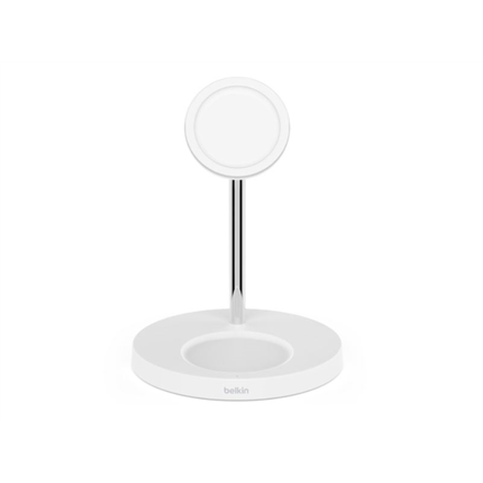 Belkin Pro MagSafe 2in1 Wireless Charging Stand + AC Power Adapter  BOOST CHARGE White