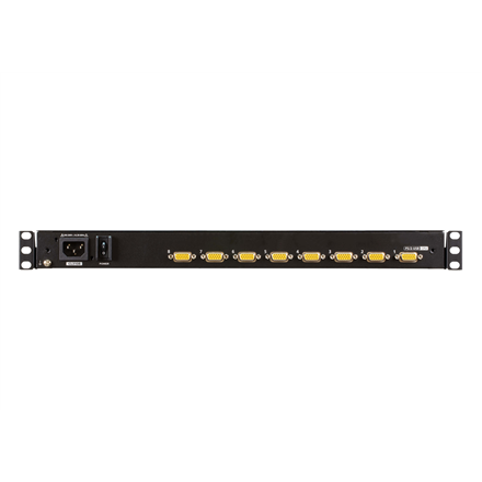 Aten 8-Port PS/2-USB VGA Single Rail WideScreen LCD KVM Switch CL3108NX-ATA-AG