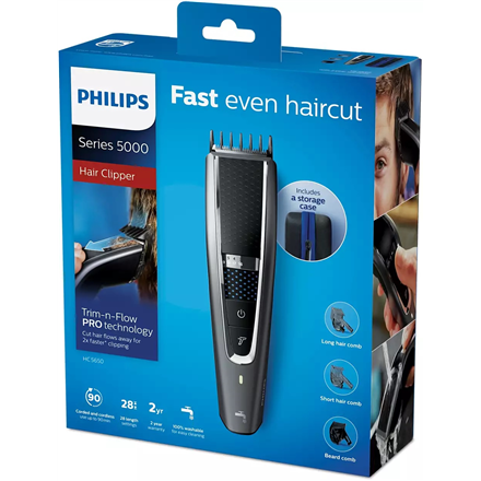 Philips Hair clipper HC5650/15 Cordless or corded