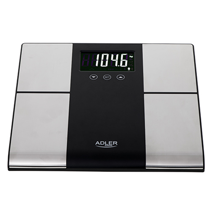Adler Bathroom scale with analyzer AD 8165	 Maximum weight (capacity) 225 kg