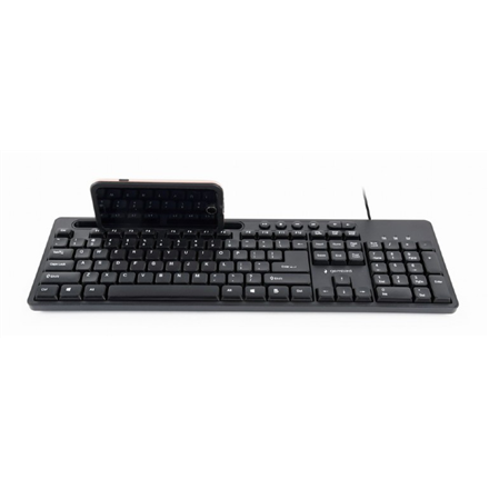 Gembird Multimedia keyboard with phone stand KB-UM-108	 USB Keyboard