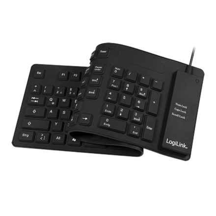 Logilink Flexible waterproof Keyboard USB + PS/2 ID0019A  Flexible keyboard