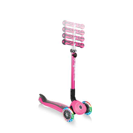 Globber Scooter Go Up Deluxe Lights Scooter Pink