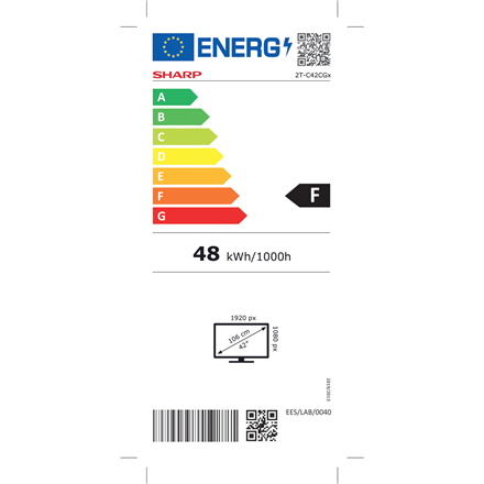 Sharp 42CG5E 42” (106cm) Full HD Smart TV