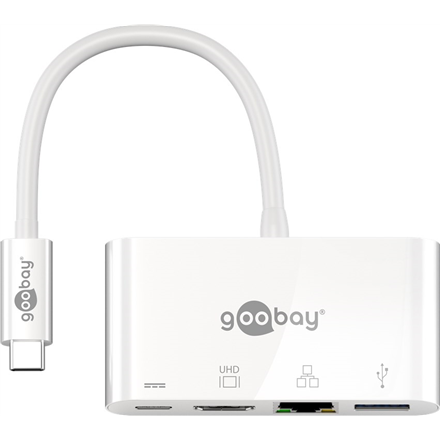 Goobay USB-C Multiport Adapter (HDMI + Ethernet