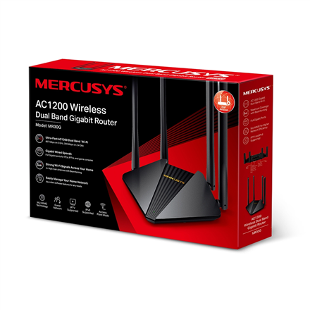 Mercusys AC1200 Wireless Dual Band Gigabit Router MR30G 802.11ac