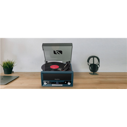 Muse Turntable Micro System With Vinyl Deck MT-112 NB USB port