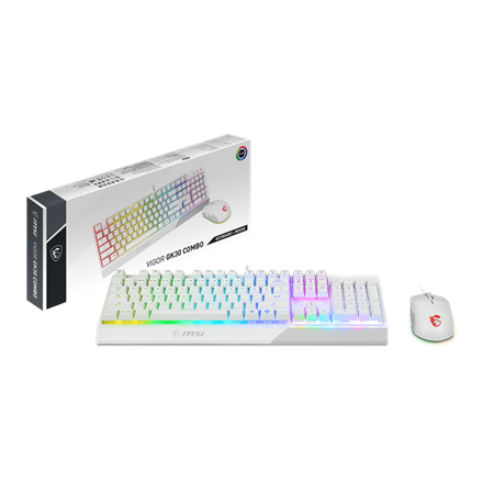 MSI Vigor GK30 COMBO WHITE Keyboard and Mouse Set