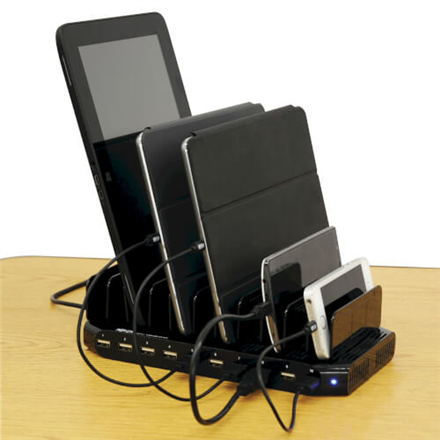 Tripp Lite | 10 Port USB Charging Station with Adjustable Storage | U280-010-ST-CEE