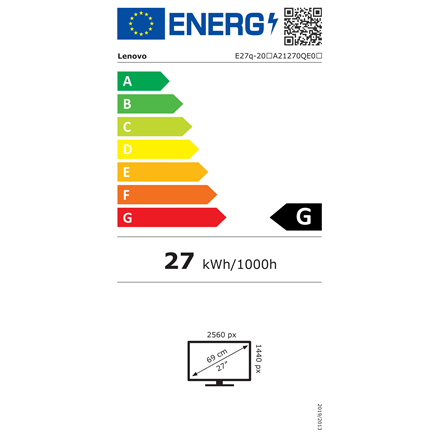 Lenovo ThinkVision E27q-20 27 "