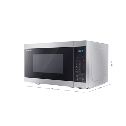 Sharp Microwave Oven with Grill YC-MG81E-S Free standing