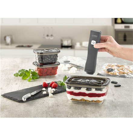 Caso Vacu OneTouch Vacuum sealer Eco-Set Black