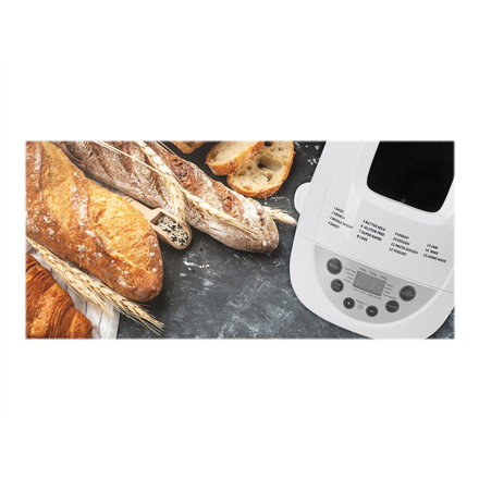 Adler Bread maker AD 6019 Power 850 W Number of programs 15 Display LCD White