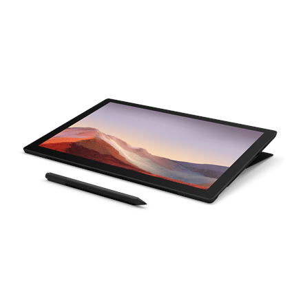 Microsoft Surface Pro 7 Black + Surface Pro Type Cover Poppy Red