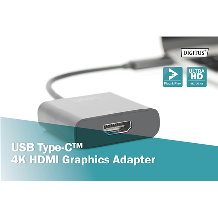 Digitus USB Type-C to HDMI Adapter DA-70852 0.15 m