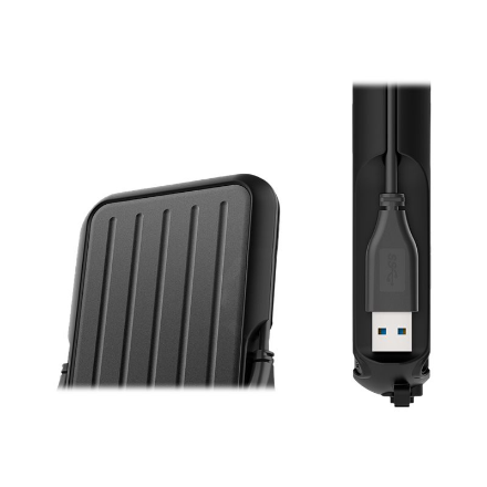 Silicon Power Portable Hard Drive | Armor A66 | 4000 GB | USB 3.2 Gen 1 | Black