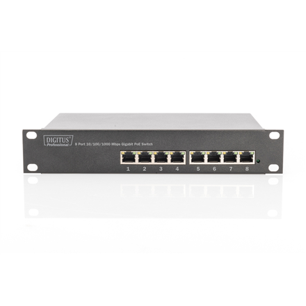 Digitus 8-port Gigabit Ethernet PoE switch DN-95317 10/100/1000 Mbps (RJ-45)