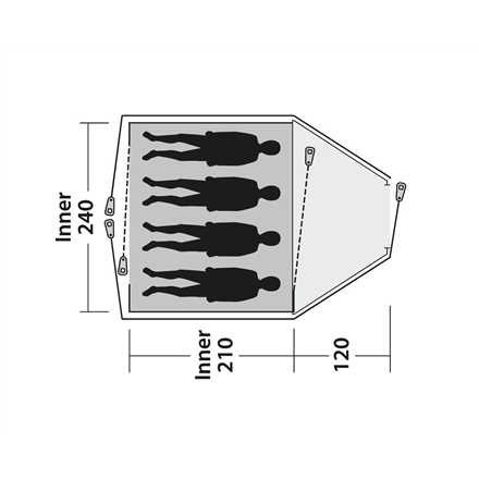 Outwell Tent Cloud 4 4 person(s)