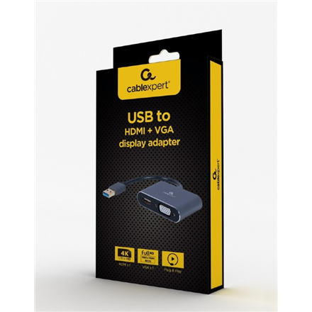 Cablexpert USB display adapter A-USB3-HDMIVGA-01 0.15 m