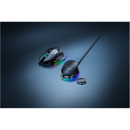 Razer Mouse Dock Pro + Wireless Charging Puck Bundle RGB LED light