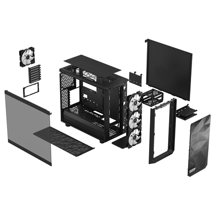 Fractal Design Meshify 2 Lite RGB TG Light Tint Black