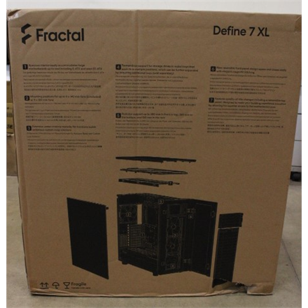 SALE OUT. Fractal Define 7 XL Black TG Light Tint | Fractal Design | Define 7 XL TG Light Tint | Sid