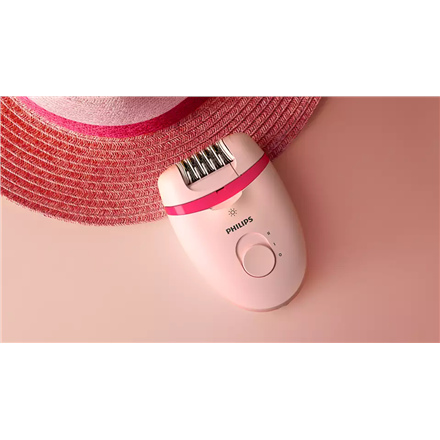 Philips Corded Compact Epilator BRE285/00 Satinelle Essential White/Pink