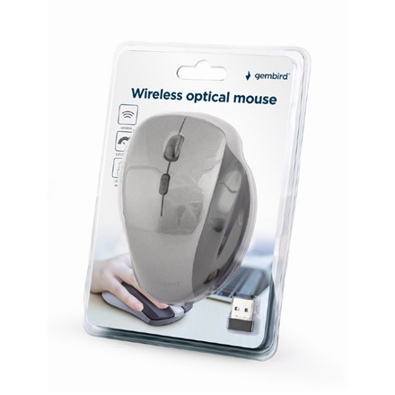 Gembird Wireless Optical mouse MUSW-6B-02-BG	 USB