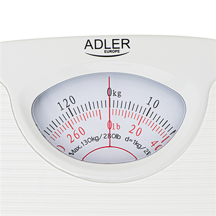 Adler Mechanical bathroom scale AD 8151w Maximum weight (capacity) 130 kg