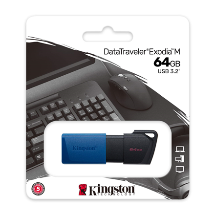 Kingston USB 3.2 Flash Drive DataTraveler Exodia M 64 GB