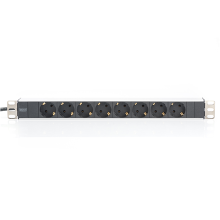 Digitus Aluminum outlet strip with 8 safety outlets 	DN-95401 Sockets quantity 8
