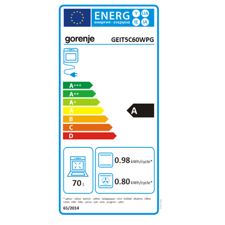 Gorenje Cooker GEIT5C60WPG Hob type Induction