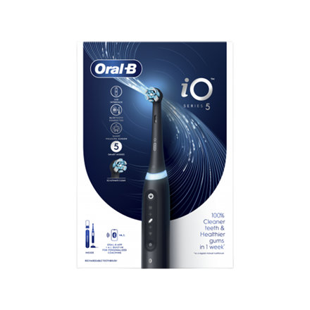 Oral-B Electric Toothbrush iO5 Rechargeable For adults Number of brush heads included 1 Matt Black N