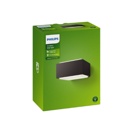 HEDGEHOG WALL LANTERN ANTHRACITE 1X42W | Philips