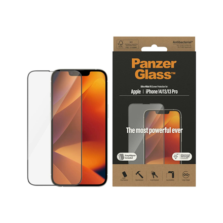 PanzerGlass | Screen protector | Apple | iPhone 14/13/13 Pro | Tempered Glass | Transparent | Finger