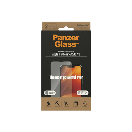 PanzerGlass | Screen protector | Apple | iPhone 14/13/13 Pro | Tempered Glass | Transparent | Finger