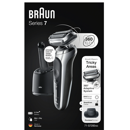 Braun Shaver 71-S7200cc	 Operating time (max) 50 min